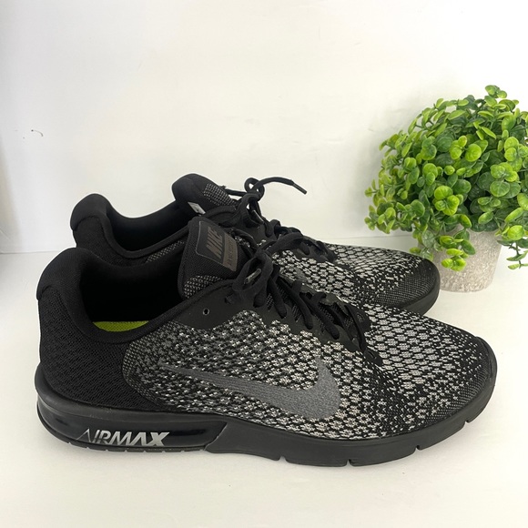 Nike Men’s Air Max Sequent 2 Black Size 12 - Picture 3 of 14